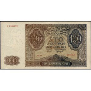 Polen. 1941, 100 Zloty, Präfix D
