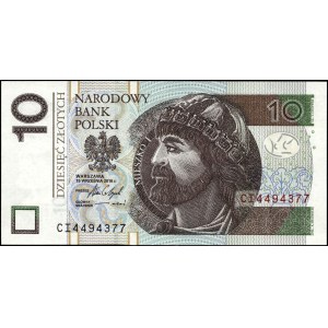 Poland. 2016 10 Zlotych Prefix CI