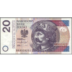 Poland. 2016 20 Zlotych Prefix BR