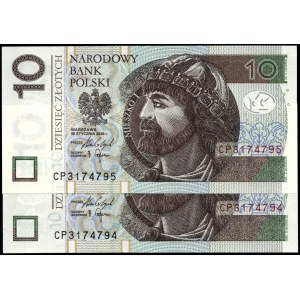 Poland. 2025 10 Zlotych Prefix CP - Consecutive Pair