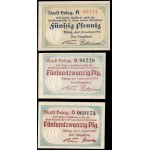 Poland. Brzeg 1918-20 25 x 2 & 1 x 50 Fenigow