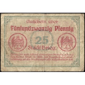 Polsko. Brzeg 1920, 25 fenigů