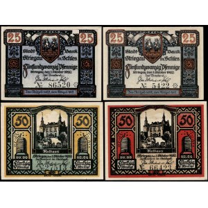 Poland. Strzegom 2 x 25 & 50 Fenigow 1920