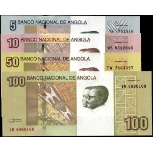 Angola. 2012 - 5 10 50 100 Kwanzas - 4 Piece Set