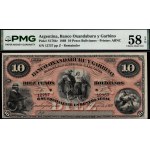 Argentina. 1869 10 Pesos Fuertes - Banco Oxandaburu y Garbino