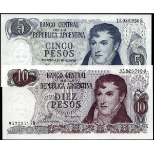 Argentina. 1973 5 & 10 Pesos