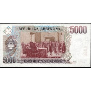 Argentina. 1984 5000 Pesos