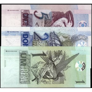 Brazil. 1994 -1 2 5 Reais - 3 Piece Set