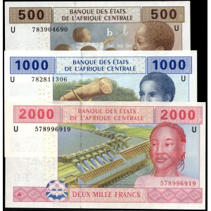 Cameroun. 2002 - 500 1000 2000 Francs - Bank of Central African States