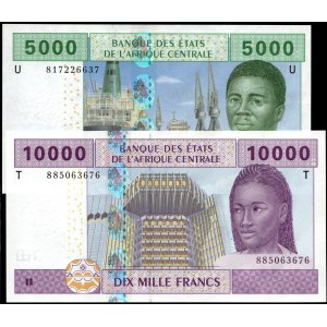Cameroun. 2002 5000 Francs & Congo 2002 - 10000 Francs - Bank of Central African States