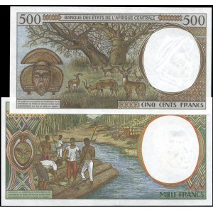 Congo. 2000 - 500 & 1000 Francs - Bank of Central African States