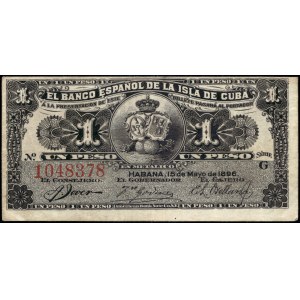 Cuba. 1896 1 Peso