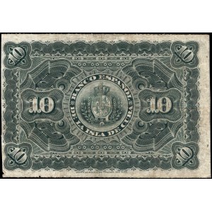 Cuba. 1896 10 Pesos - Without Red Overprint