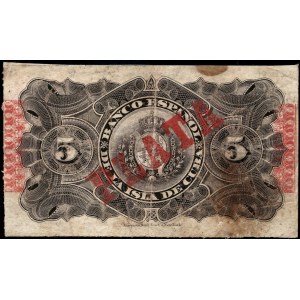 Cuba. 1896 5 Pesos - With Red Overprint