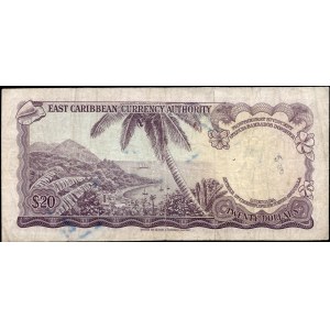 East Caribbean. 1965 20 Dollars