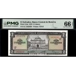 El Salvador. 1976 2 Colones Serie GC