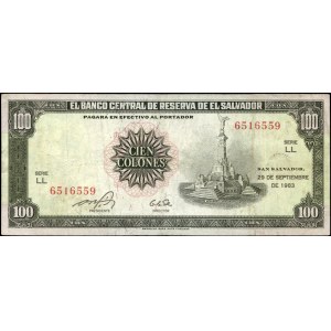 El Salvador. 1983 100 Colones