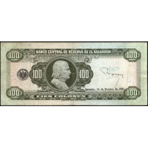 El Salvador. 1983 100 Colones