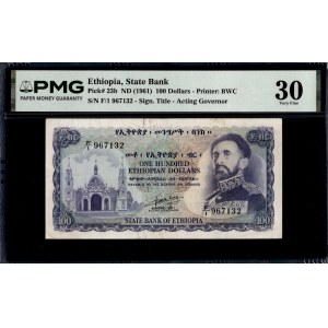 Ethiopia. 1961 100 Dollars