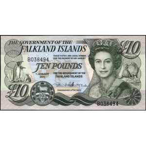 Falkland Islands. 2011 10 Pounds