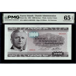 Faroe Islands. 1994 1000 Kronur