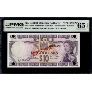 Fiji. 1974 10 Dollars - Specimen