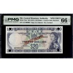 Fiji. 1974 20 Dollars - Specimen