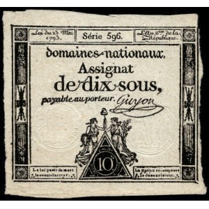 France. 1796 10 Sous - French Revolution