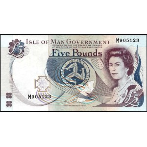 Isle of Man. 2013 5 Pounds Prefix M