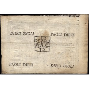 Italy. 1798 10 Paoli - Roman Republic