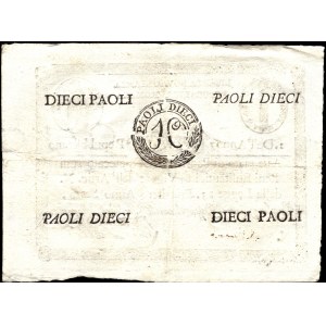 Italy. 1798 10 Paoli - Roman Republic