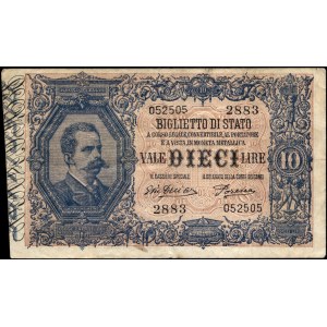 Italy. 1888 10 Lire
