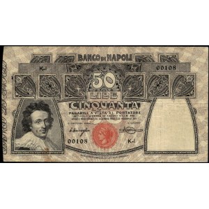 Italy. 1911 50 Lire - Banco di Napoli
