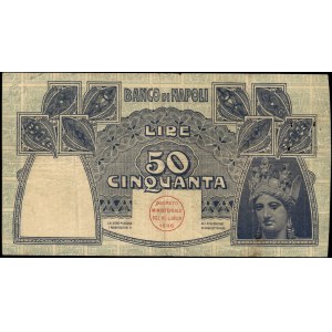 Italy. 1911 50 Lire - Banco di Napoli