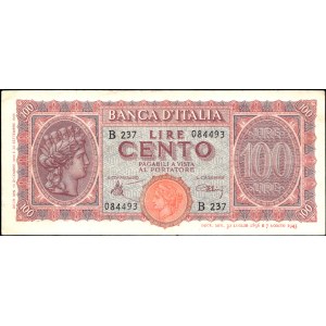 Italy. 1943 100 Lire