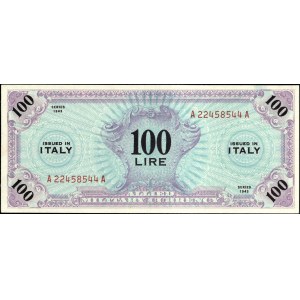 Italy. 1943 100 Lire - Allied Military Currency
