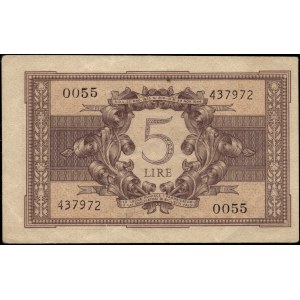 Italy. 1944 5 Lire