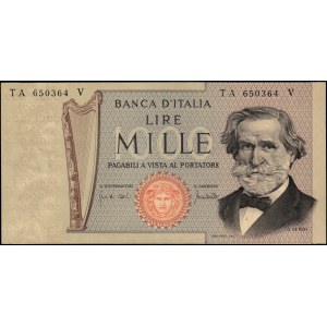 Italy. 1969 1000 Lire - Carta Ocra - Dark Paper