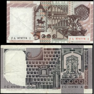 Italy. 1980-82 5000 & 10000 Lire - 2 Pieces