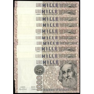 Italy. 1982 1000 Lire - 10 Pieces