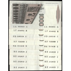 Italy. 1982 1000 Lire - 9 Pieces