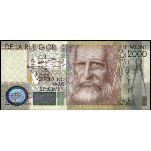 Italy. 2019 Leonardo Da Vinci Fantasy Issue - De La Rue Giori