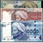 Kazakhstan. 2000-2003 - 2000 5000 10000 Tenge - 3 Piece Set