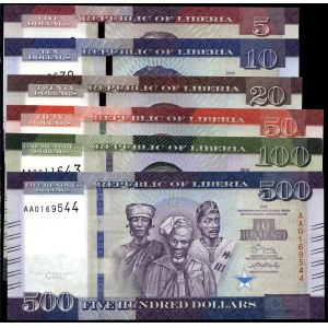 Libya. 2016 - 5 10 20 50 100 500 Dollars - 6 Piece Set
