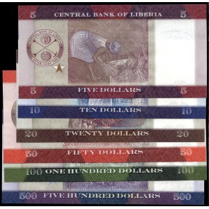 Libya. 2016 - 5 10 20 50 100 500 Dollars - 6 Piece Set