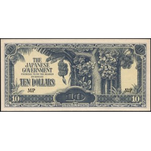 Malaysia. 10 Dollars 1942 Banana Money Japanese Govt Prefix MP