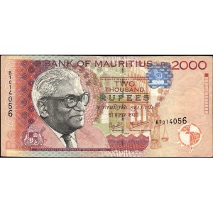 Mauritius. 1999 - 2000 Rupees