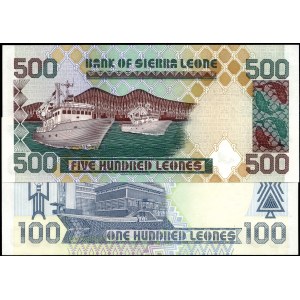 Sierra Leone. 1990 - 100 & 500 Leones