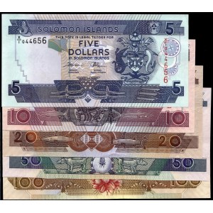 Solomon Islands. 2006 - 5 10 20 50 100 Dollars - 5 Piece Set