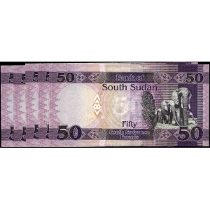 South Sudan. 2019 50 Pounds - 5 Consecutive Pieces